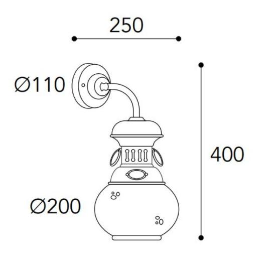 vintage rusztikus rez fali lampa antikolt mediterran falikar regies patinas sargarez regies kikotoi hangulatu vilagitas ipari ebedlo nappali paraszthaz moretti luce lampak lameridiana uvegburas meretek.jpg
